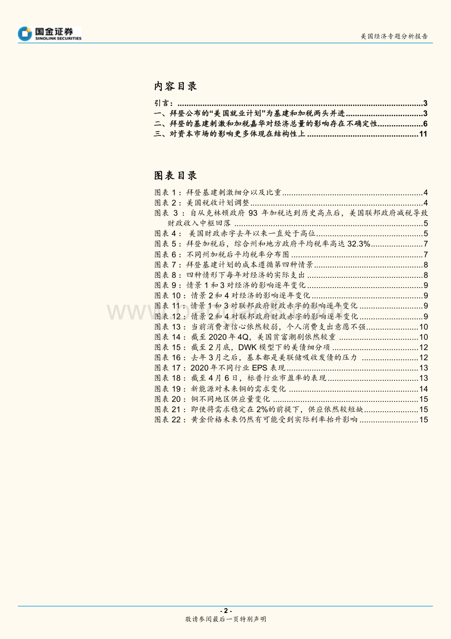 美国经济专题分析报告：拜登的“正”“反”刺激法案哪个更强？.pdf_第2页