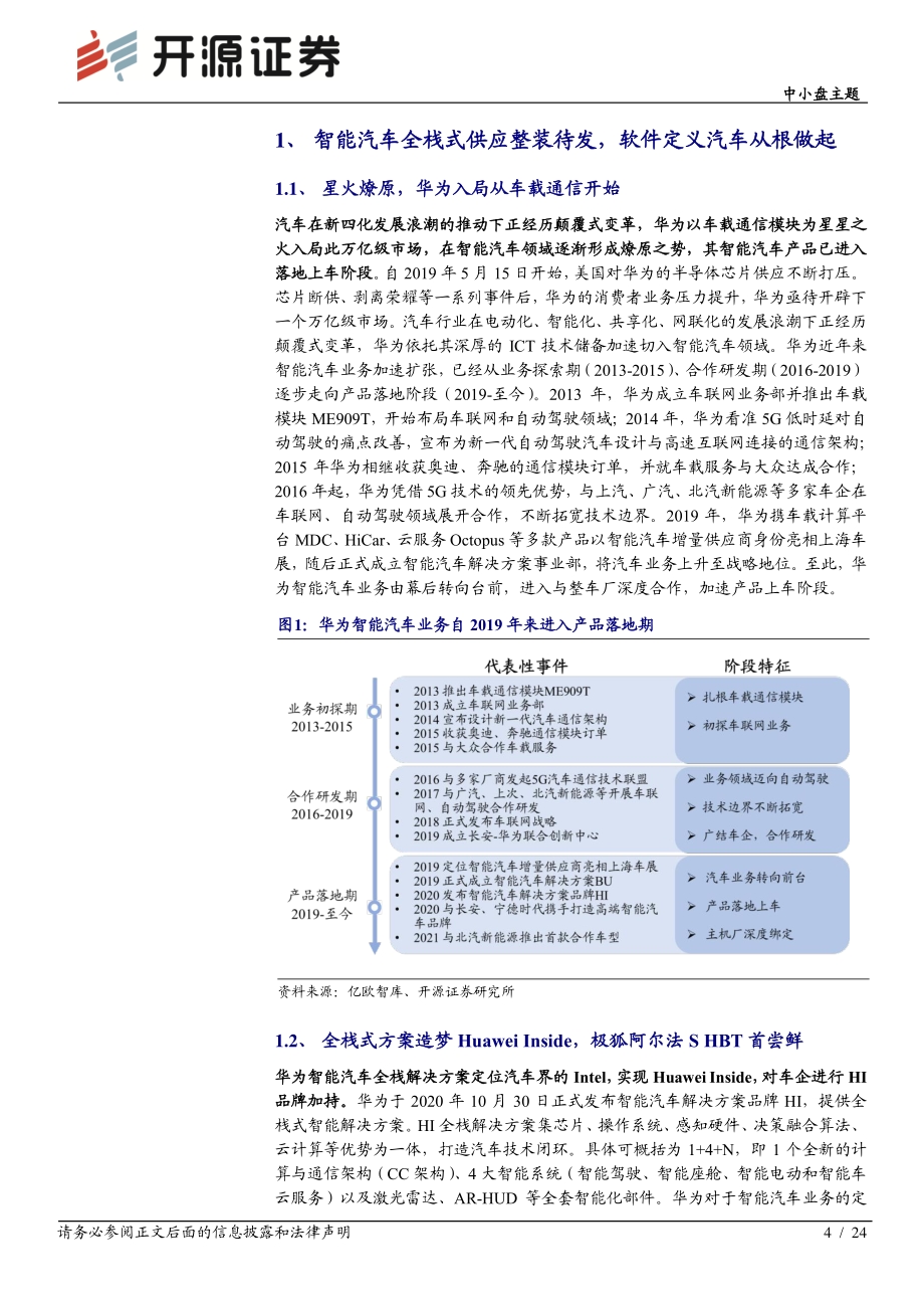 智能汽车系列（一）：智能网联全栈式布局华为有望后发先至.pdf_第4页