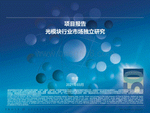 光模块行业市场独立研究项目报告.pdf