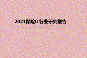 2021保险IT行业研究报告.pptx