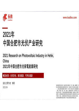 2021年中国合肥市光伏产业研究.pdf