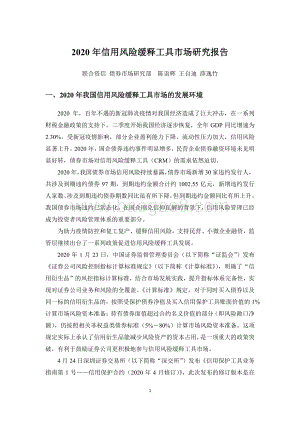 2020年信用风险缓释工具市场研究报告.pdf