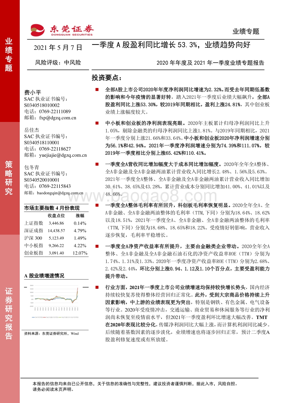 2020年年度及2021年一季度业绩专题报告.pdf_第1页
