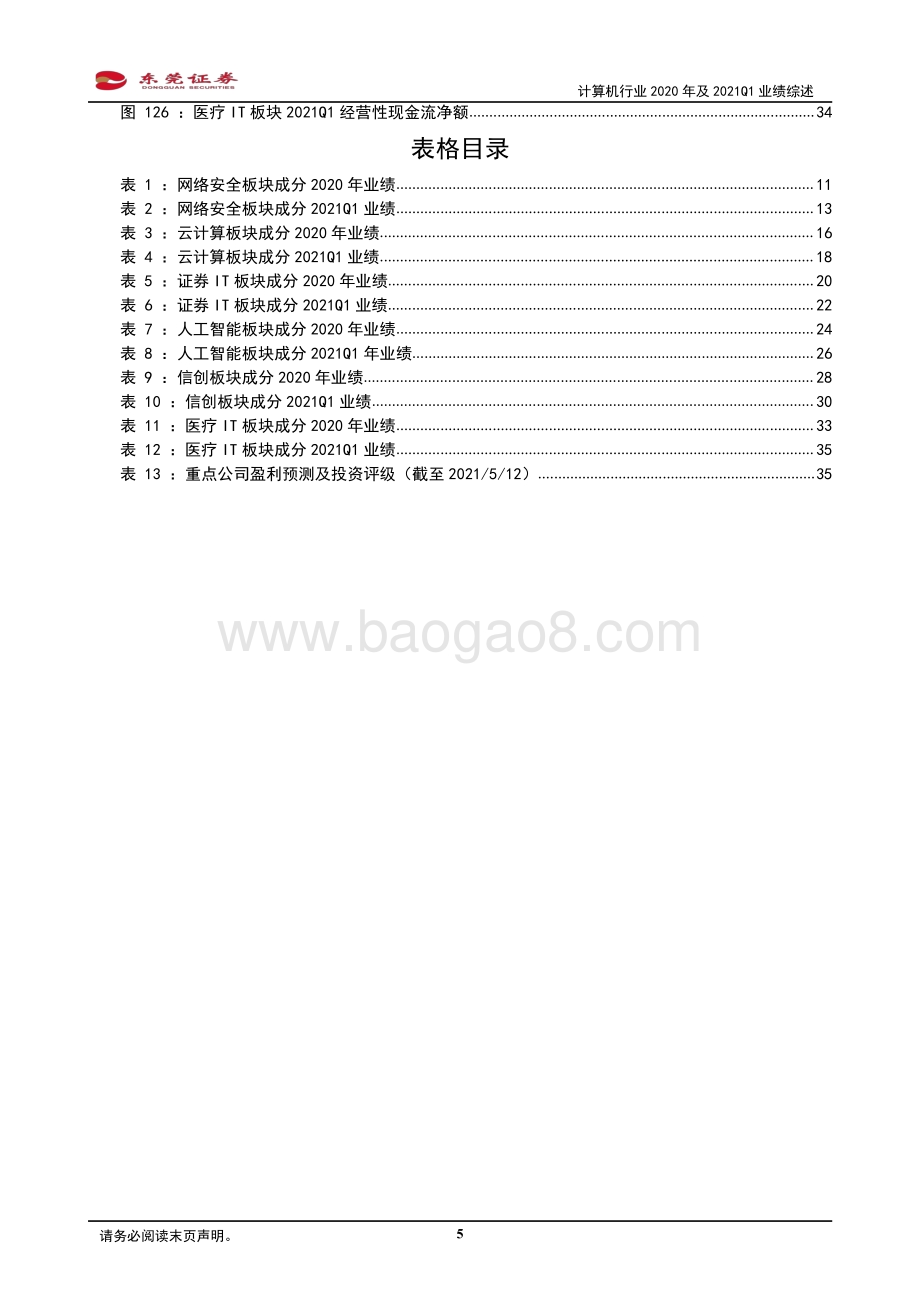 计算机行业2020年及2021Q1业绩综述.pdf_第5页