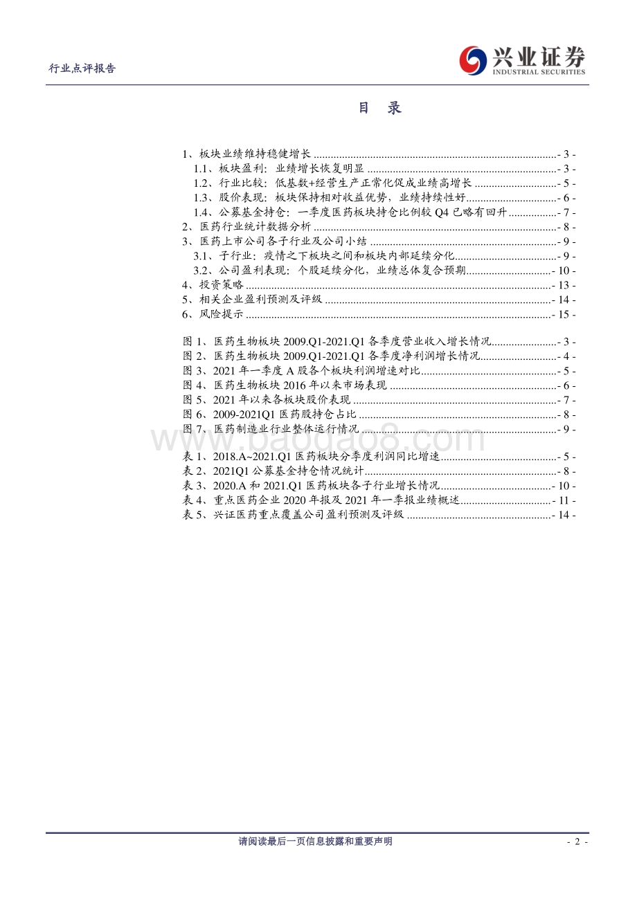 医药生物上市公司2020年报及2021年一季报小结.pdf_第2页