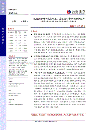 医药生物上市公司2020年报及2021年一季报小结.pdf