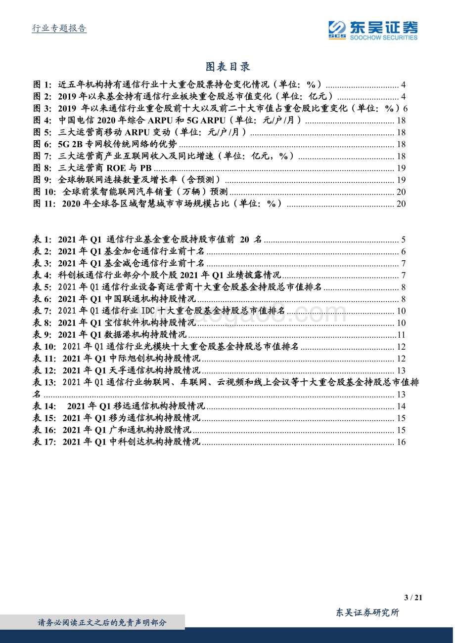 通信行业专题报告：一季度通信持仓回升运营商备受关注.pdf_第3页