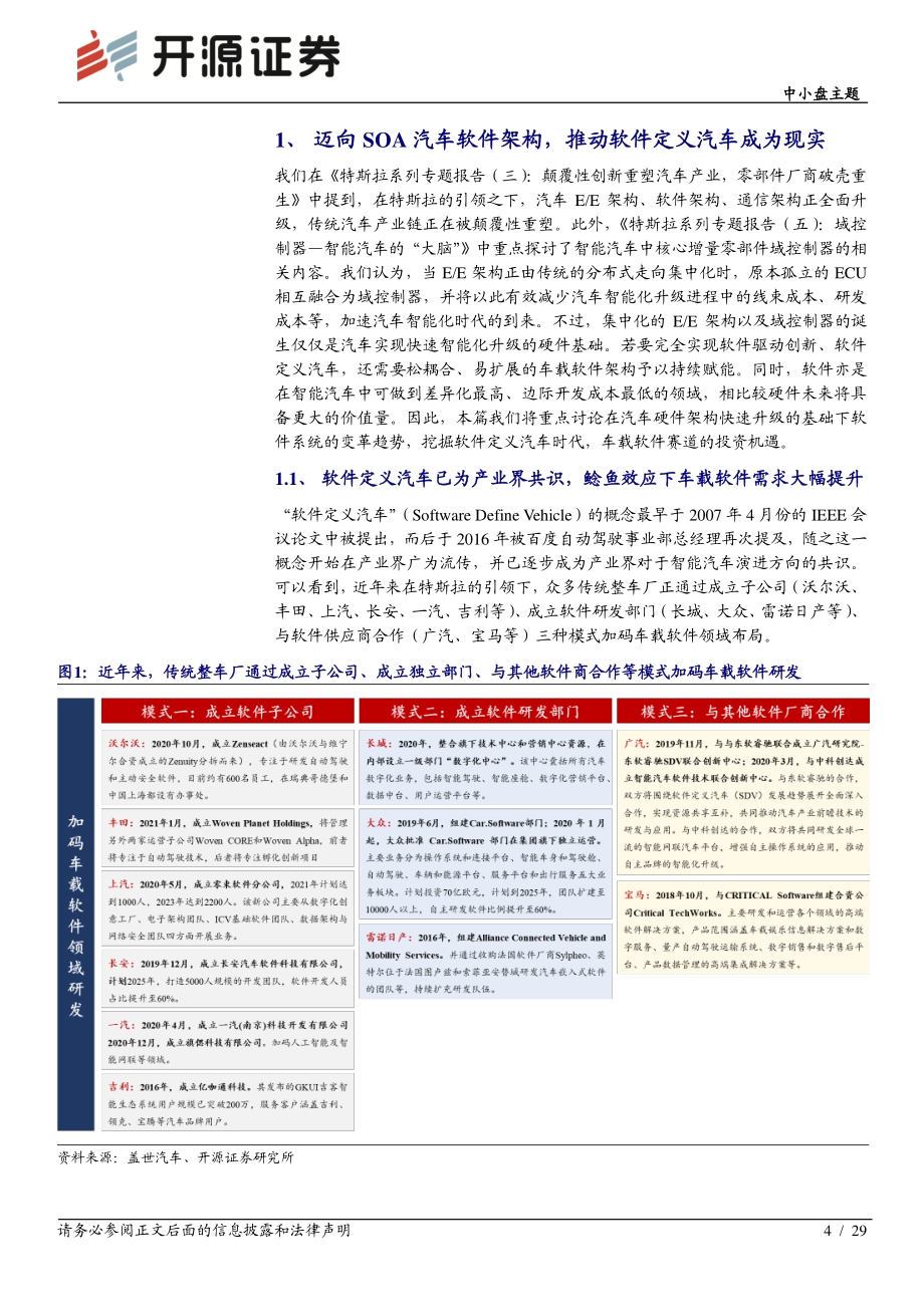 智能汽车系列专题（二）：软件篇——迈向SOA软件架构软件定义汽车成为现实.pdf_第4页