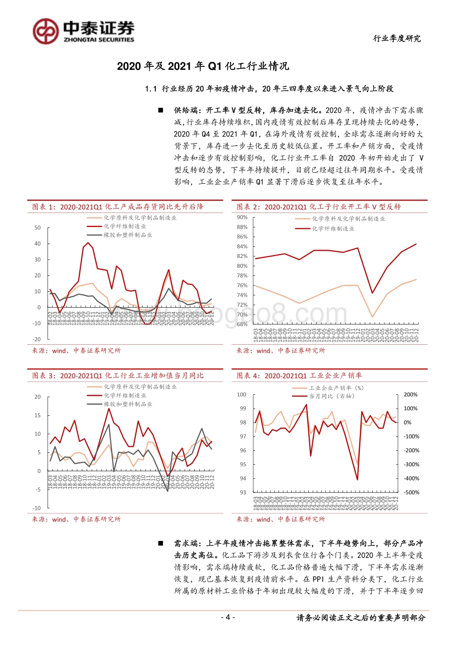 化工行业2020年年报及2021年一季报总结.pdf_第4页