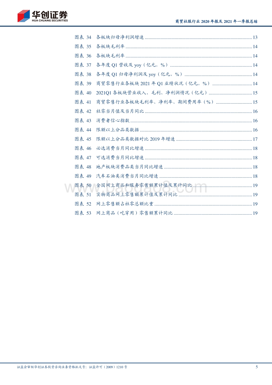 商贸社服行业2020年报及2021年一季报总结.pdf_第5页