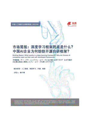 深度学习框架到底是什么？中国AI企业为何纷纷开源自研框架？.pdf