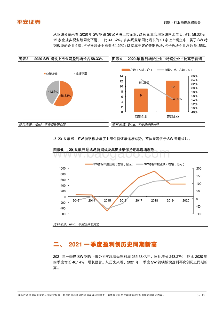 钢铁行业2020年报及2021年一季报业绩综述.pdf_第5页