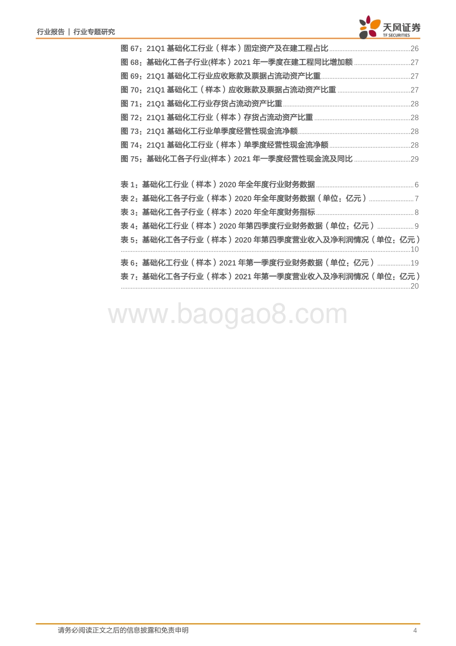 化工行业专题研究：2020年景气复苏2021一季度盈利大幅提升.pdf_第4页
