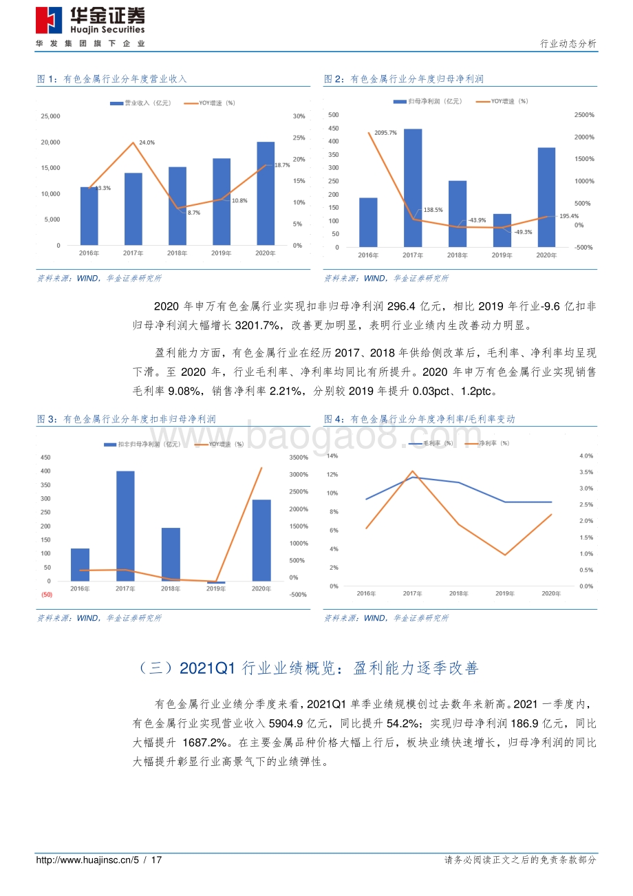 有色金属行业2020年报及2021一季报总结及趋势展望.pdf_第5页