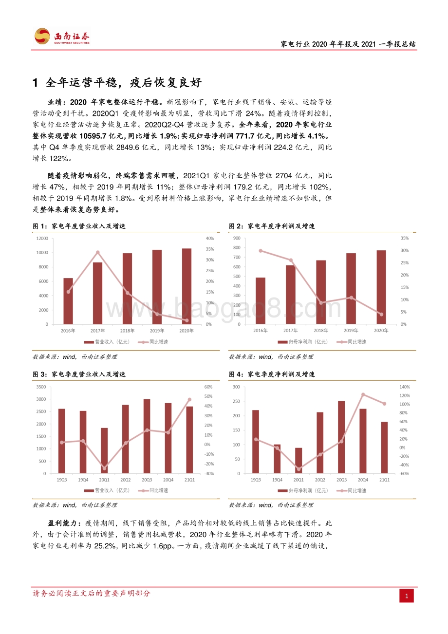 家用电器2020年年报及2021年一季报总结.pdf_第5页