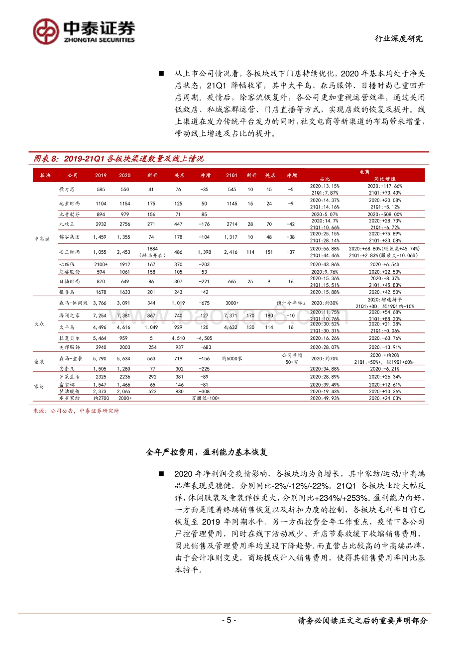 纺织服装行业深度报告：行业复苏趋势明显运营质量持续改善.pdf_第5页