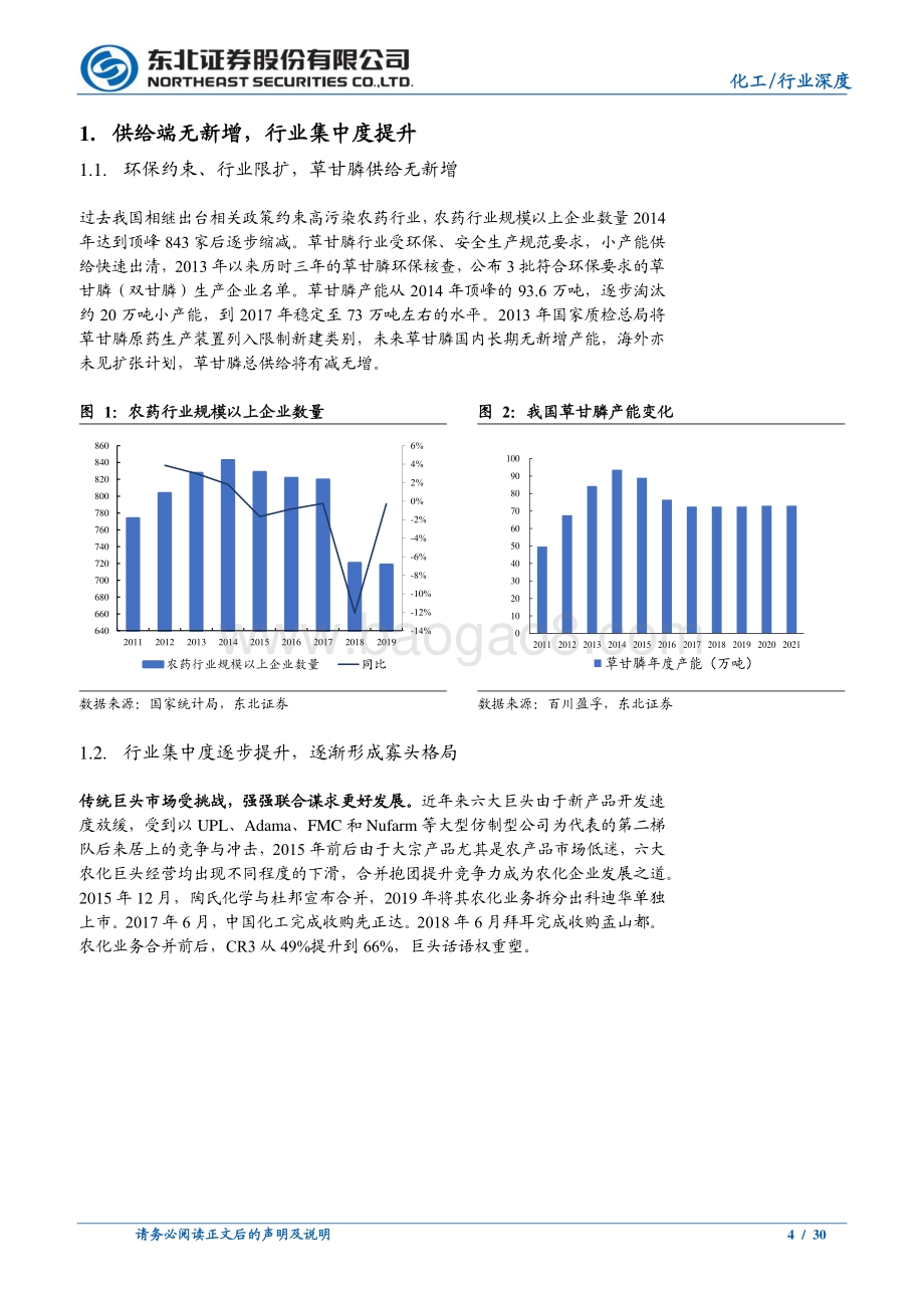 化工行业深度报告：需求超预期、格局寡头化看好此轮草甘膦长景气.pdf_第4页
