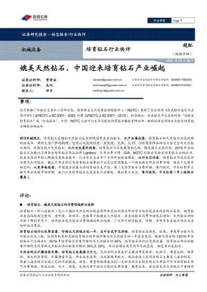 培育钻石行业快评：媲美天然钻石中国迎来培育钻石产业崛起.pdf