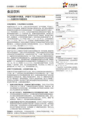 东鹏饮料专题报告：卡位能量饮料赛道多管齐下打造竞争优势.pdf