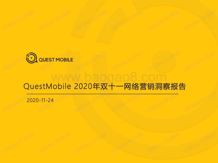 2020年双十一网络营销洞察报告.pdf_第1页