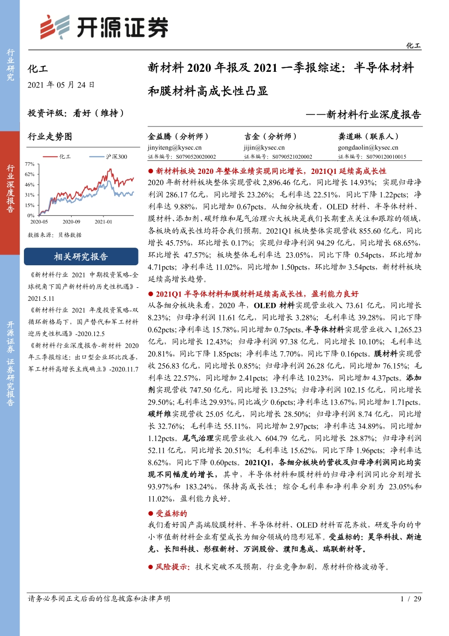 新材料2020年报及2021一季报综述.pdf_第1页