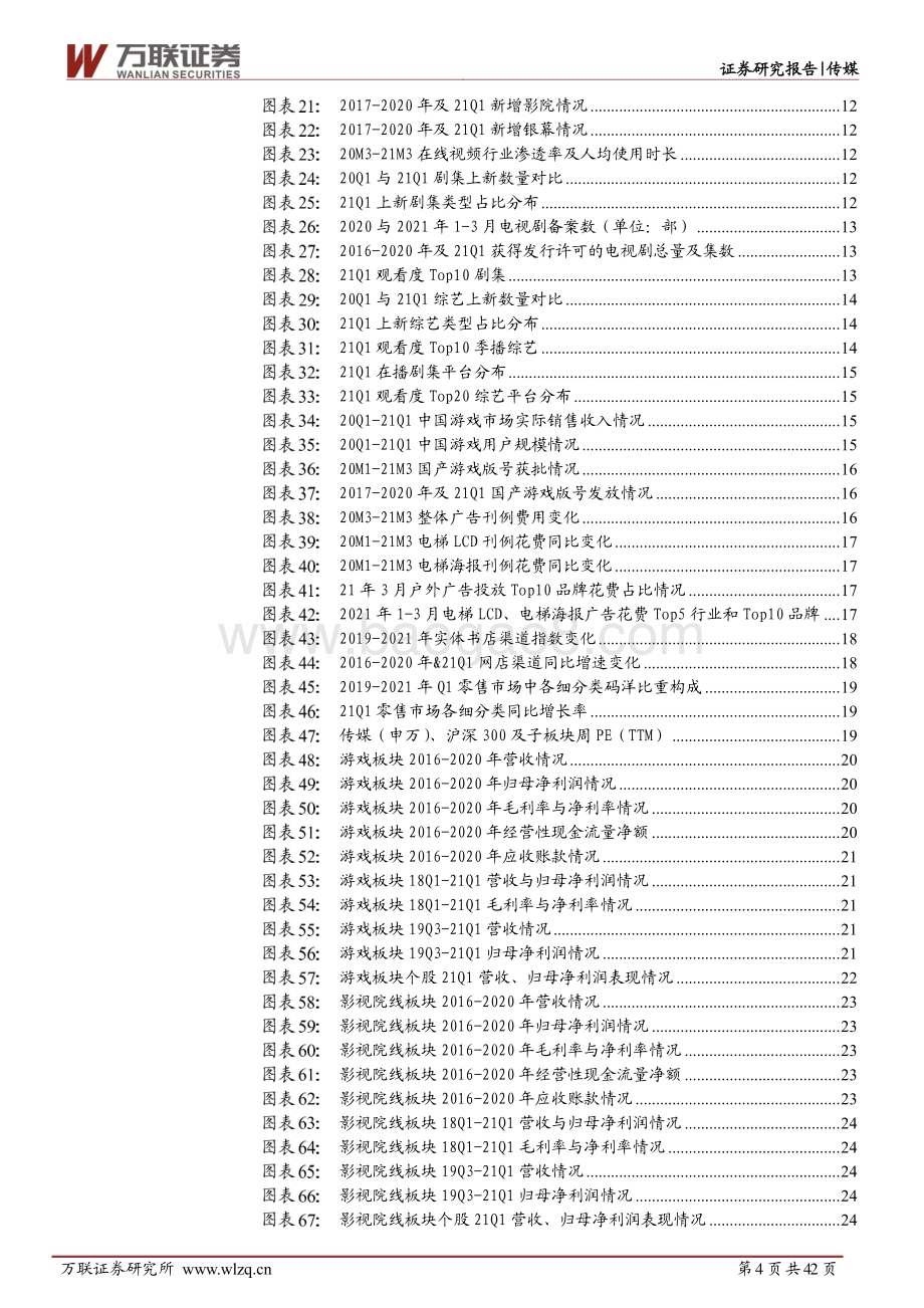 互联网传媒行业20年报&21Q1季报综述：在线经济亮眼依旧、营销复苏明显基金持仓处于低位.pdf_第4页