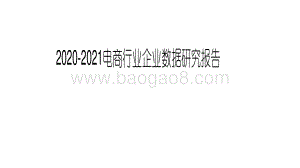 2020-2021电商行业企业数据研究报告.pdf