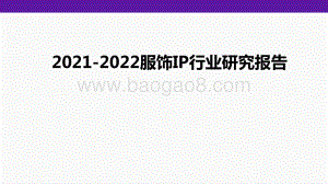 2021-2022服饰IP行业研究报告.pptx