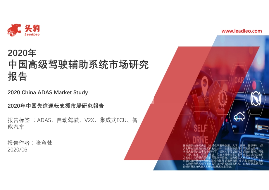 2020年中国高级驾驶辅助系统市场研究报告.pdf_第1页