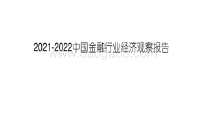 2021-2022中国金融行业经济观察报告.pdf