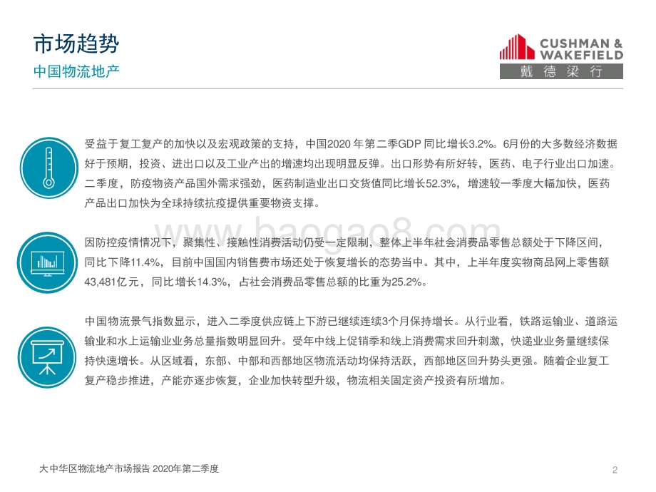 2020年第二季度大中华区物流地产市场快报.pdf_第2页