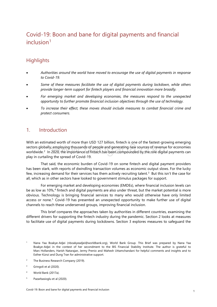 Covid-19：数字支付和普惠金融的机遇与挑战（英文版）.pdf_第3页