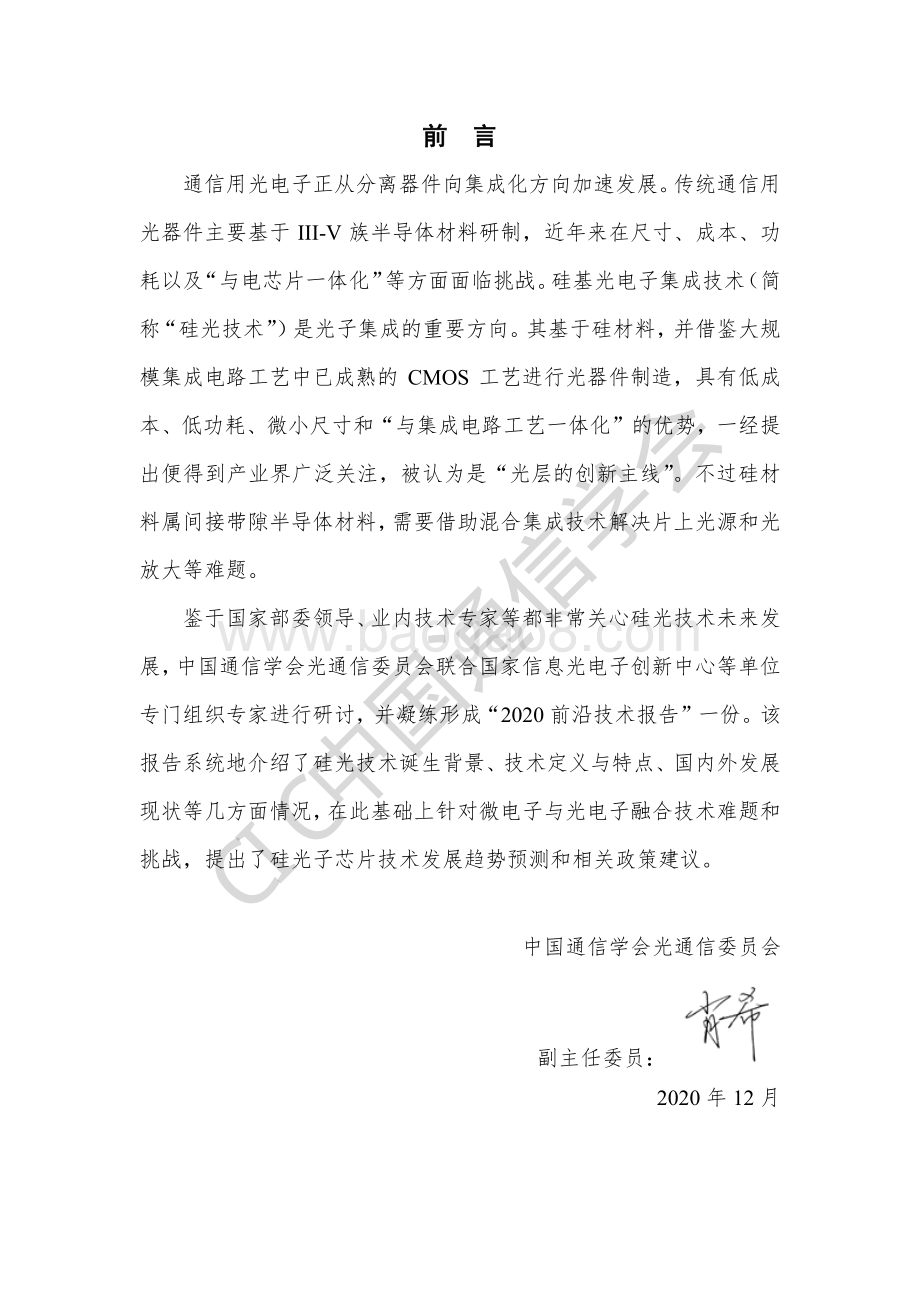 2020年硅基光电子集成技术前沿报告.pdf_第4页