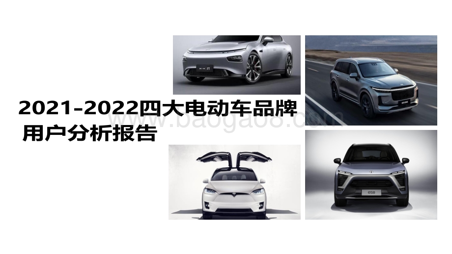 2021-2022四大电动车品牌用户分析报告.pdf_第1页