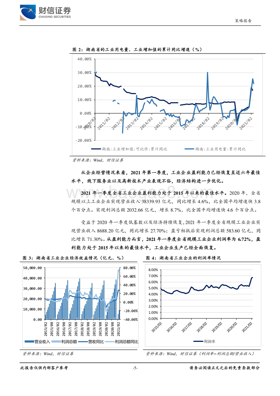 2021年湖南资本市场专题系列报告（一）：湖南经济增长质效提升湘股业绩大幅改善.pdf_第5页