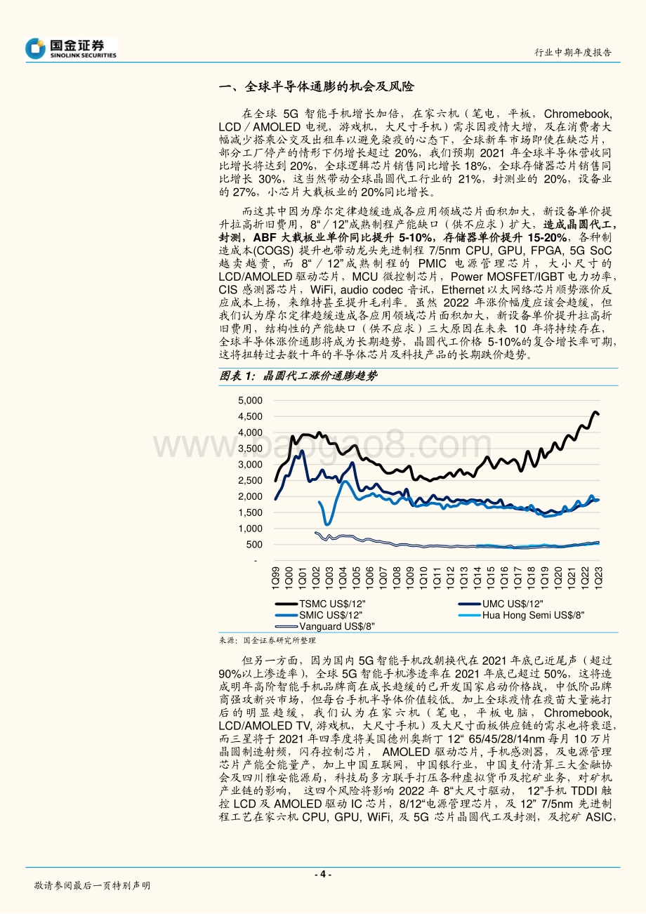 半导体行业研究：全球半导体通膨下的机会及风险.pdf_第4页