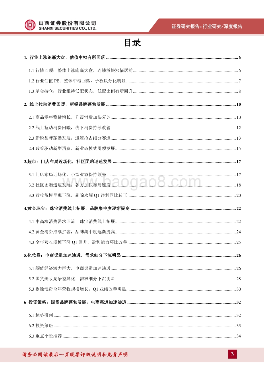 零售行业2021年中期投资策略：国货品牌蓬勃发展电商渠道加速渗透.pdf_第3页