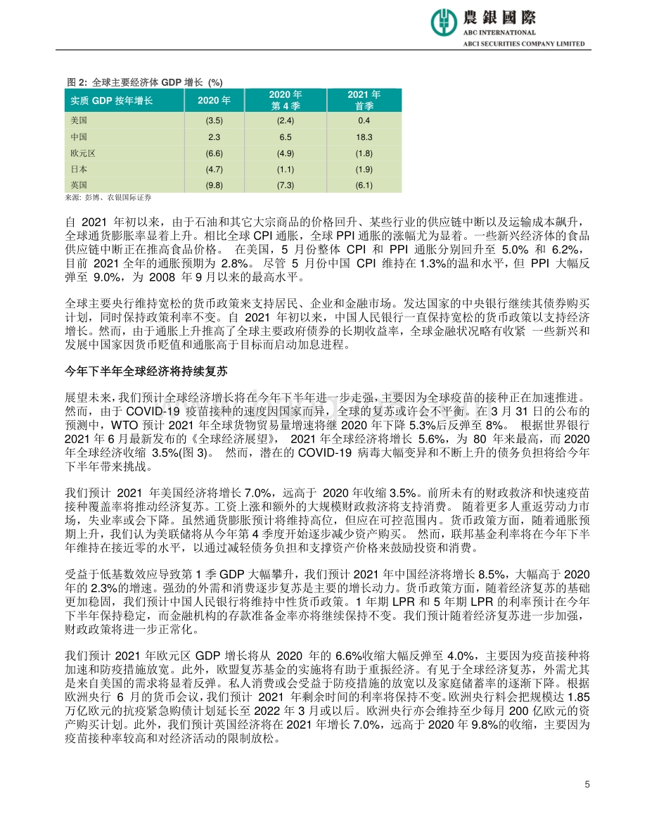 2021年下半年经济展望及投资策略报告：商品超级周期.pdf_第5页