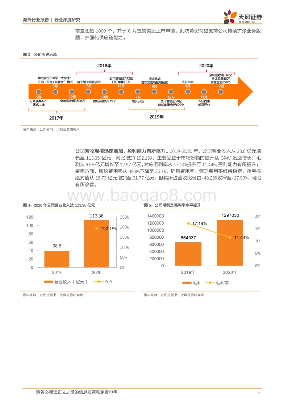 叮咚买菜：越战越勇的前置仓龙头生鲜电商破局之路的领军者.pdf_第5页