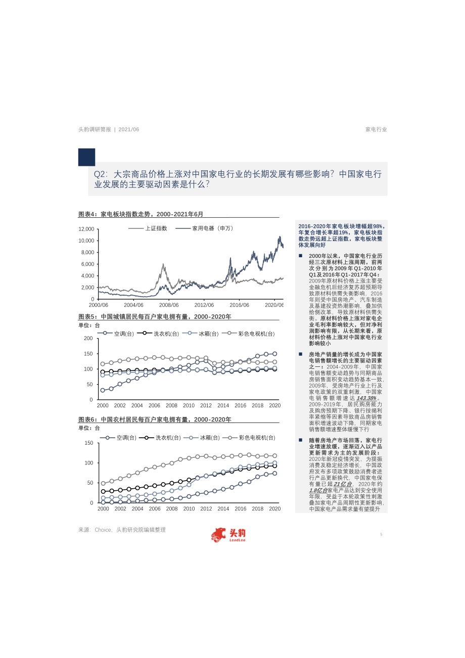 中国家电市场简报：大宗商品价格上涨对中国家电行业影响几何？.pdf_第5页
