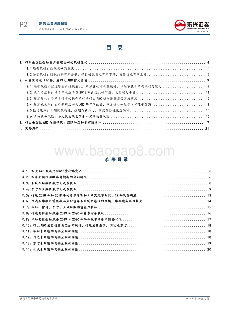 AMC系列报告之四：回归不良主业——四大AMC 主体信用分析.pdf_第2页