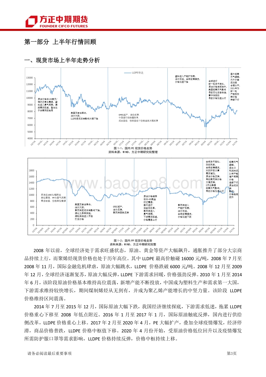 2021年聚烯烃品种上半年行情回顾和下半年行情展望.pdf_第3页