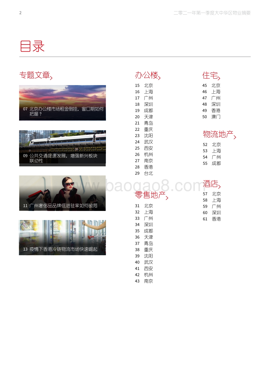 2021年第一季度大中华区物业摘要.pdf_第2页