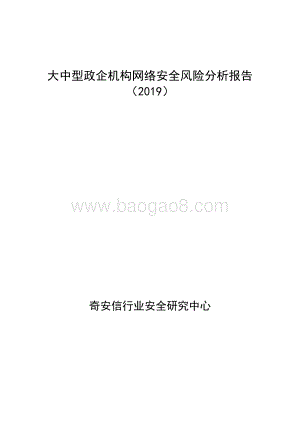 2019大中型政企机构网络安全风险分析报告.pdf