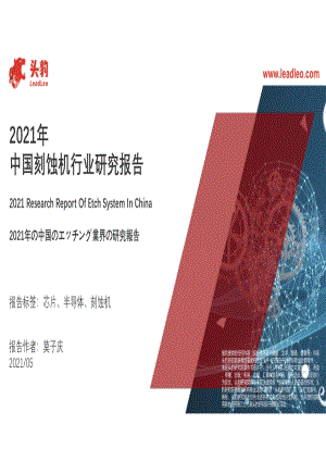 2021年中国刻蚀机行业研究报告.pdf