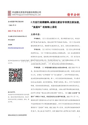 2021年5月企业债券市场月报分析.pdf