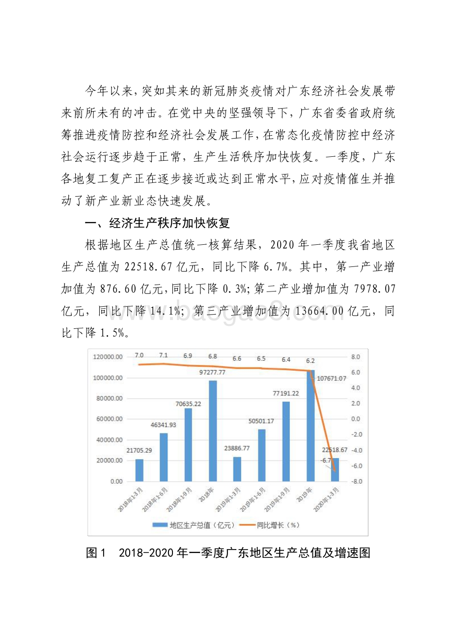 2020年一季度广东宏观经济运行情况分析.pdf_第2页