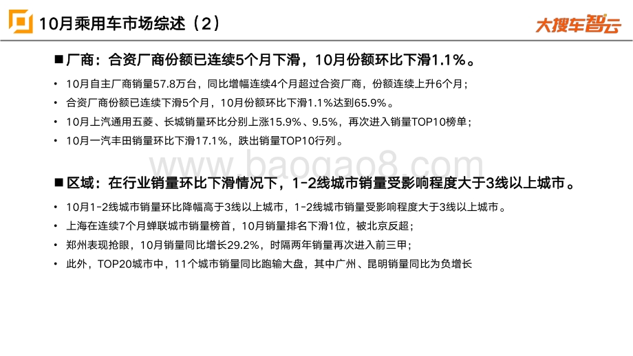 2020年10月乘用车零售量分析报告.pdf_第3页
