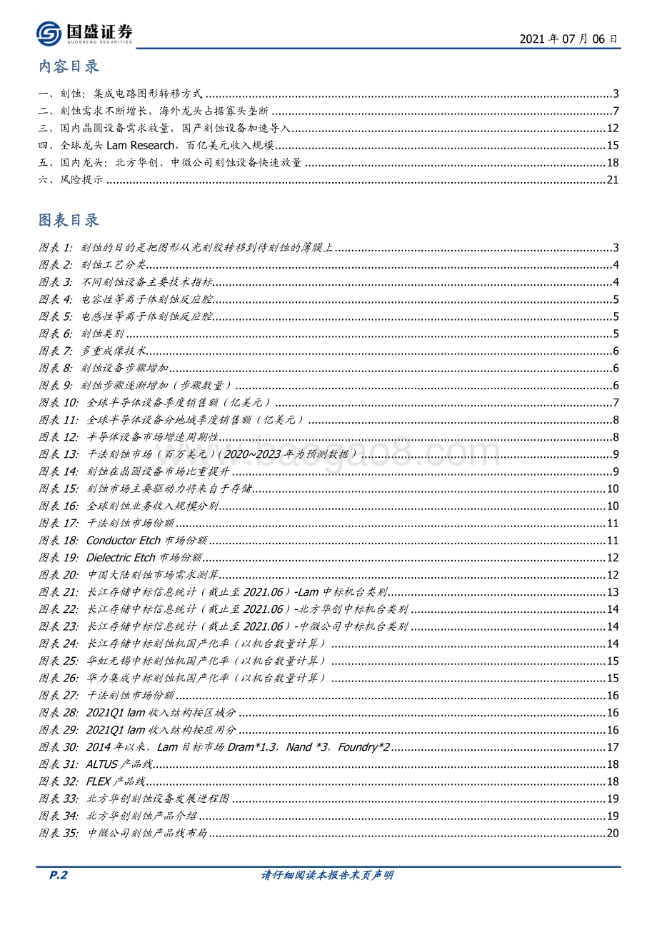 半导体设备系列：刻蚀主赛道有望加速导入国产设备.pdf_第2页