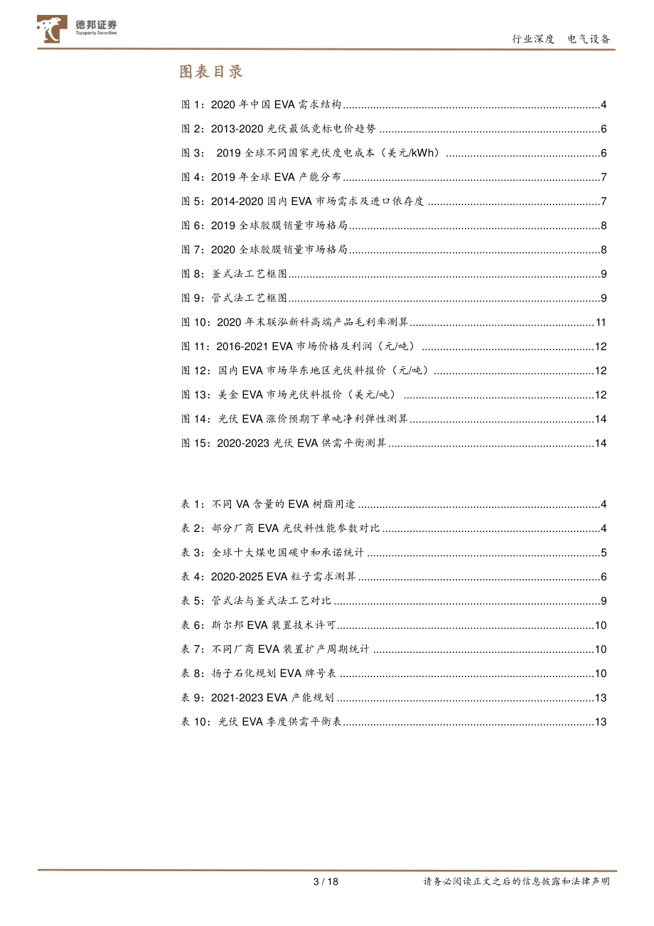 光伏EVA粒子行业深度报告：受益碳中和的确定性高景气赛道.pdf_第3页